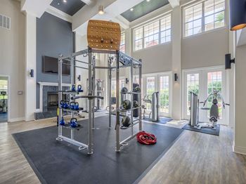 24-Hour fitness center, spin room, cardio room & free weights